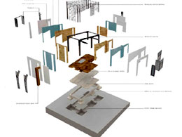 Study of an elementary lodging with elements of open prefabrication