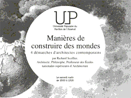 Université populaire: Τρόποι για να χτίσουμε κόσμους