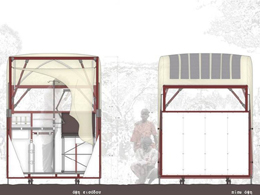 Transportable unit of medical support for central Africa