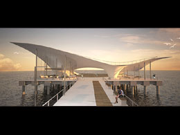 Landmark construction on the central Faliro dock (2nd prize)